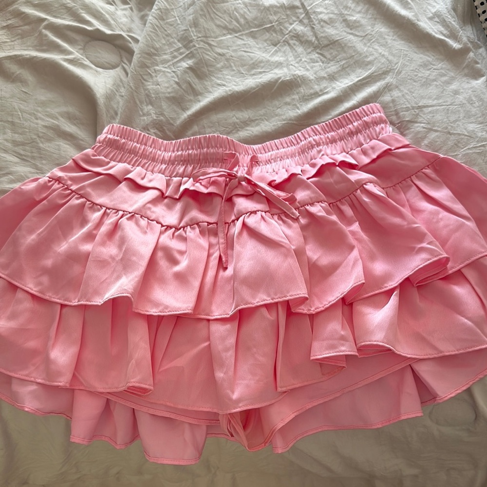 Pink Ruffled Skirt day+moon size m